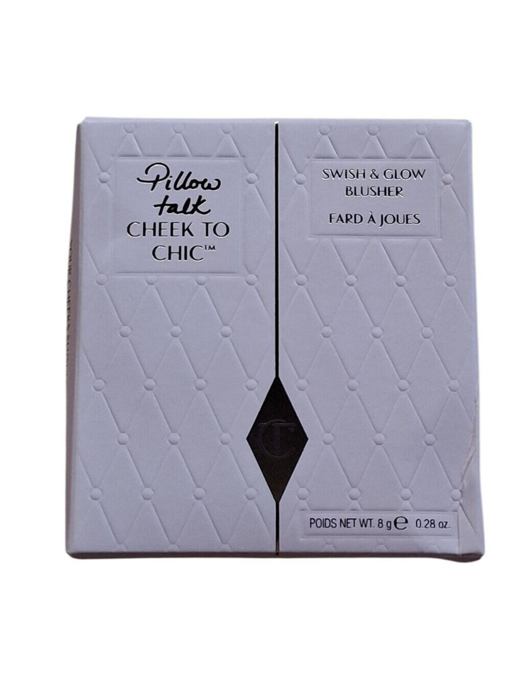 NWT Charlotte Tilbury Cheek To Chic Swish & Glow Blusher In Pillow Talk